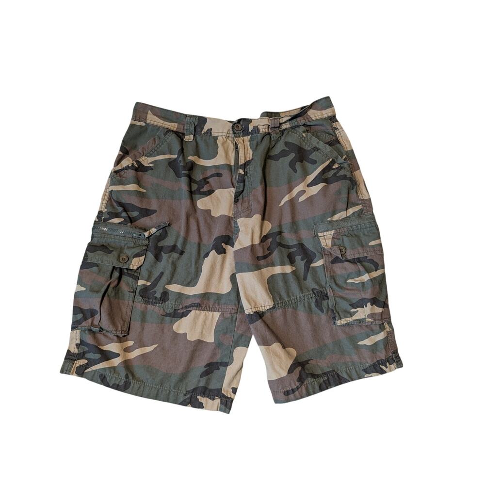 AIRWALK 100% Cotton, Camouflage; Cargo shorts, size Men's 38,